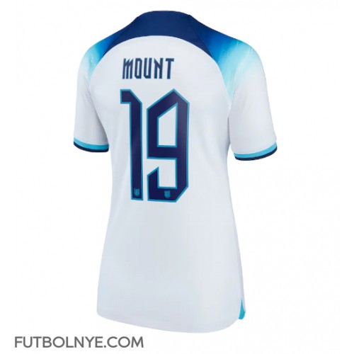 Camiseta Inglaterra Mason Mount #19 Primera Equipación para mujer Mundial 2022 manga corta